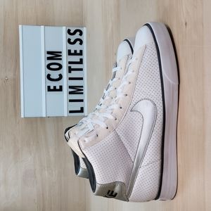 Nike White and Silver Women's Sneakers